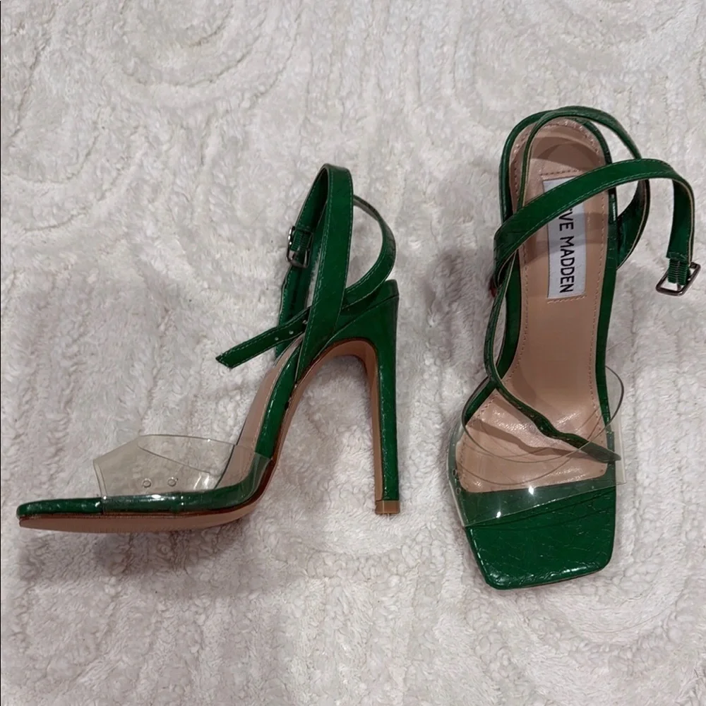 Steve Madden Green Strappy Heels